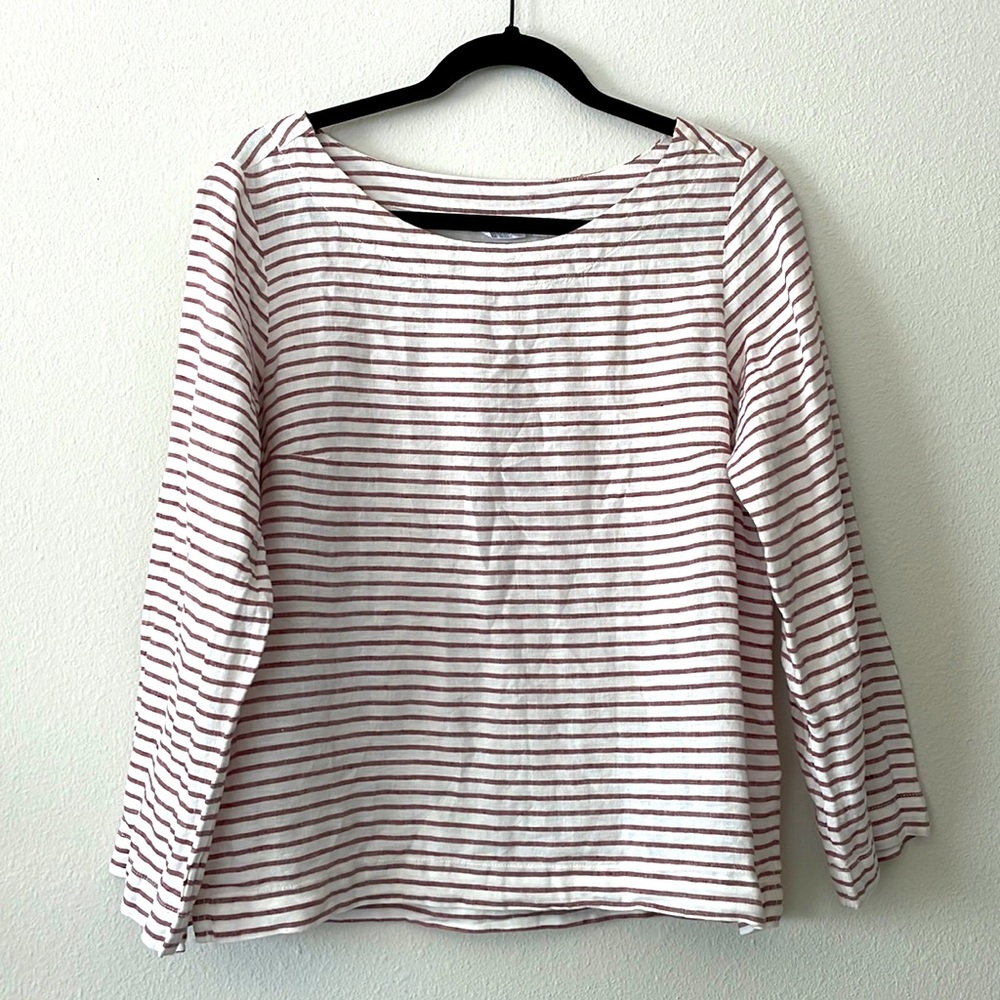 Linen Striped Blouse